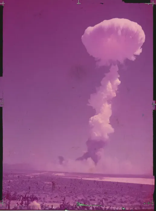 Framed Print : Mushroom Cloud from Atomic Explosion Framed Print : Mushroom Cloud from Atomic Explosion