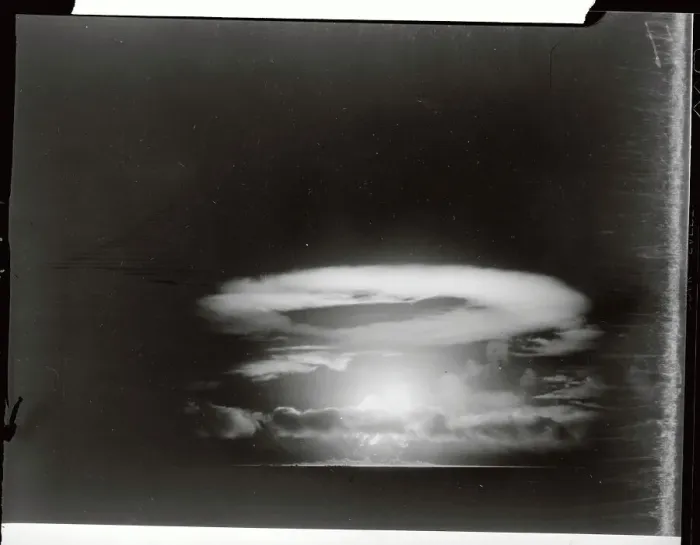 Framed Print : Mushroom Cloud at Night Framed Print : Mushroom Cloud at Night