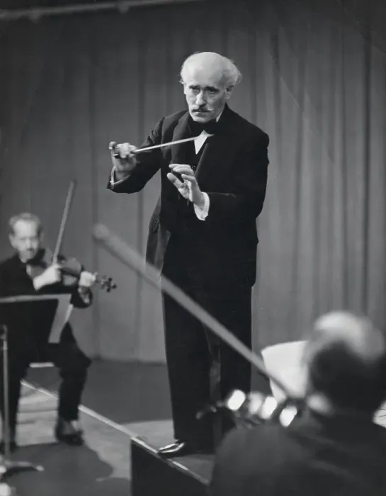 Framed Print : Music Conductor Toscanini Conducting Orchestra Framed Print : Music Conductor Toscanini Conducting Orchestra