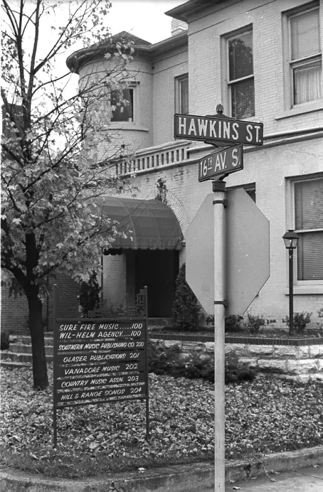 Framed Print : Music Row. NASHVILLE - OCTOBER 1965: A view of the offices of Sure Fire Music Framed Print : Music Row. NASHVILLE - OCTOBER 1965: A view of the offices of Sure Fire Music
