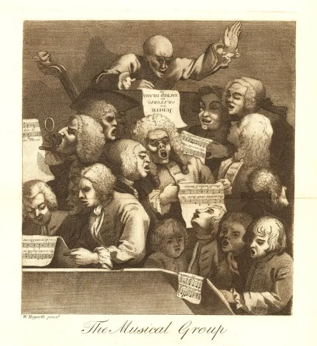 Framed Print : The Musical Group (William Hogarth)
