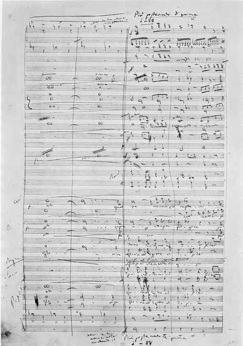 Framed Print : Musical Manuscript for Rigoletto Framed Print : Musical Manuscript for Rigoletto