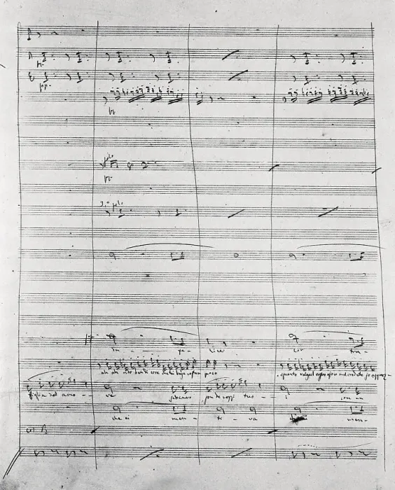 Framed Print : Musical Manuscript for Rigoletto Framed Print : Musical Manuscript for Rigoletto