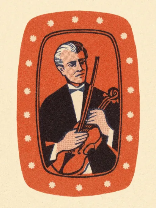 Framed Print : Musician Holding Violin