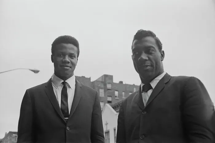 Framed Print : Musicians. American R&B singer Chuck Jackson (right), 1964 Framed Print : Musicians. American R&B singer Chuck Jackson (right), 1964