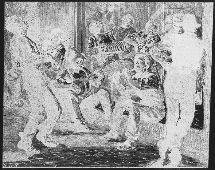 Framed Print : Musicians Using Their Instruments