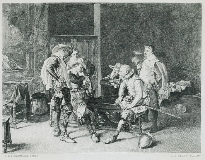 Framed Print : Musketeers Playing Cards Framed Print : Musketeers Playing Cards