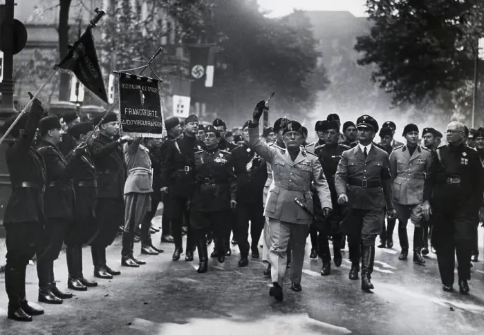 Framed Print : Mussolin Marching Down In Berlin Framed Print : Mussolin Marching Down In Berlin