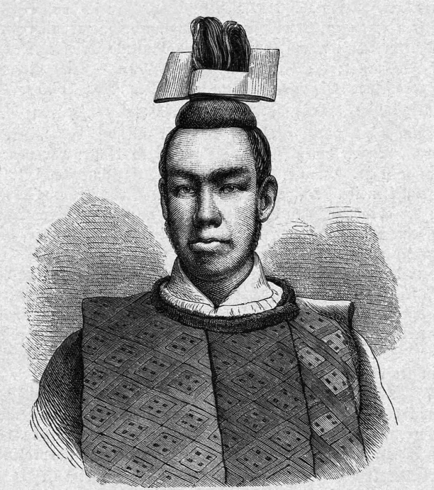 Framed Print : Mutsuhito, Emperor Of Japan; Headshoulde Framed Print : Mutsuhito, Emperor Of Japan; Headshoulde