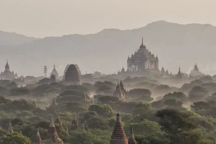 Framed Print : Myamar Landscape view of ancient pagoda field at bagan famouse place in Mandalay region, Myanmar Framed Print : Myamar Landscape view of ancient pagoda field at bagan famouse place in Mandalay region, Myanmar
