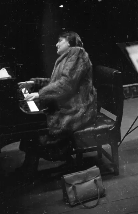 Framed Print : Myra Hess Performing Framed Print : Myra Hess Performing