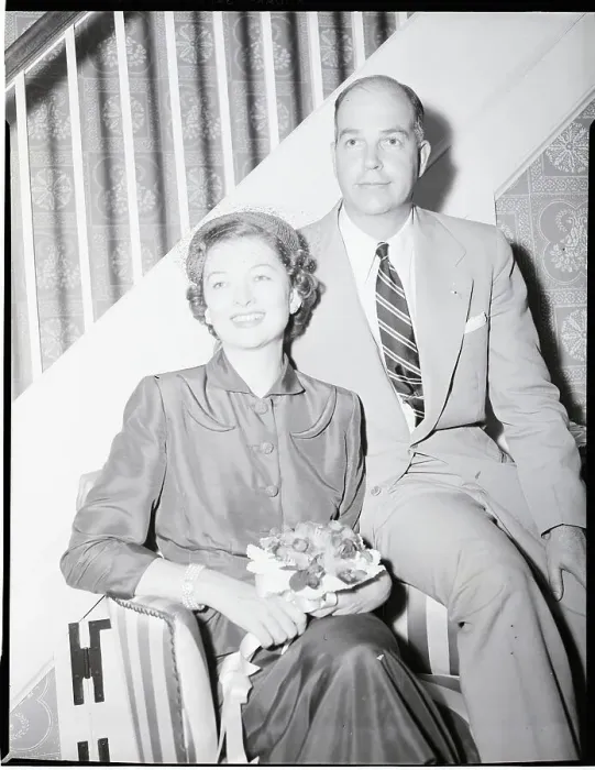 Framed Print : Myrna Loy W / Husband Howland W. Sargent