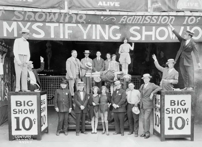 Framed Print : Mystifying Show at Coney Island Framed Print : Mystifying Show at Coney Island