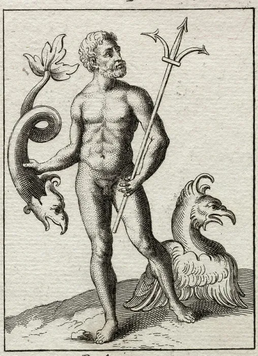 Framed Print : Mythological Character with Creature Framed Print : Mythological Character with Creature