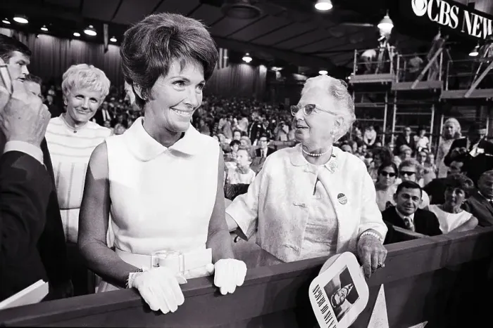 Framed Print : N. Reagan & Her Mother Smile @ Applause Framed Print : N. Reagan & Her Mother Smile @ Applause