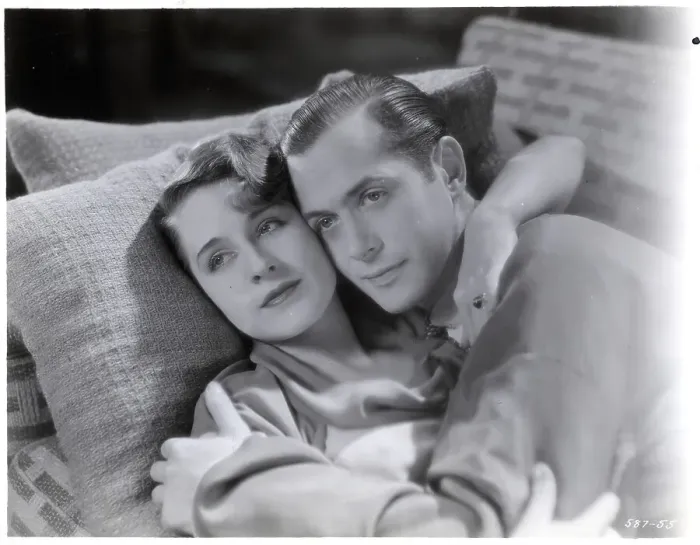 Framed Print : N. Shearer & R. Montgomery Embracing Framed Print : N. Shearer & R. Montgomery Embracing