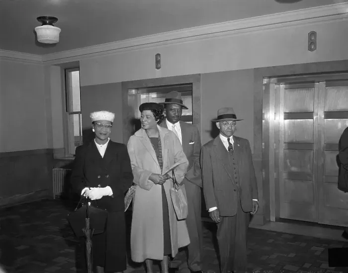 Framed Print : NAACP Officials in Court Framed Print : NAACP Officials in Court