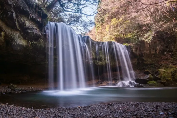 Framed Print : Nabegataki Waterfall in oguni, kyushu japan Framed Print : Nabegataki Waterfall in oguni, kyushu japan