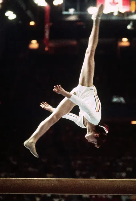 Framed Print : Nadia Comaneci in Olympic Action Framed Print : Nadia Comaneci in Olympic Action