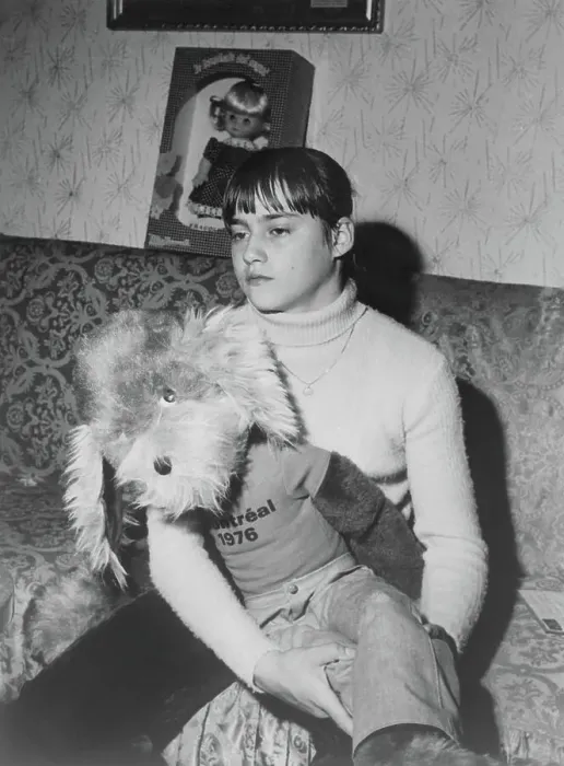 Framed Print : Nadia Comaneci Sitting and Holding a Stuffed Animal Framed Print : Nadia Comaneci Sitting and Holding a Stuffed Animal
