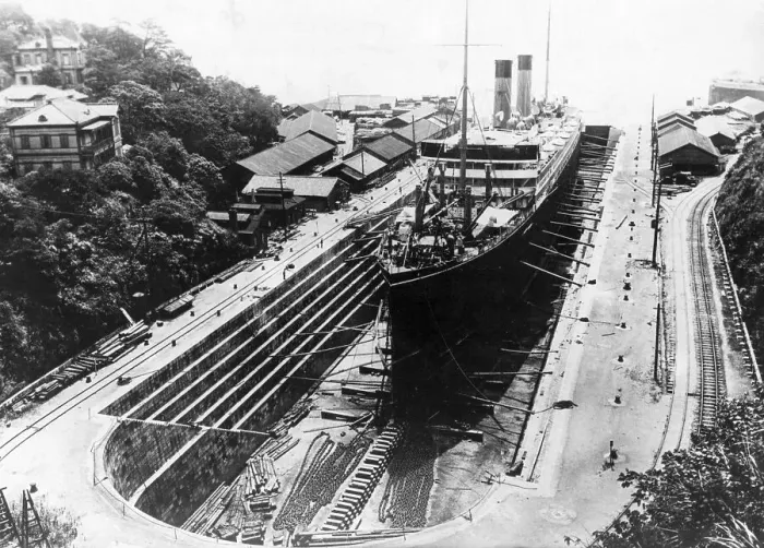 Framed Print : Nagasaki Naval Docks Framed Print : Nagasaki Naval Docks