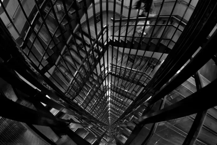Framed Print : Nagoya spiral staircase Framed Print : Nagoya spiral staircase