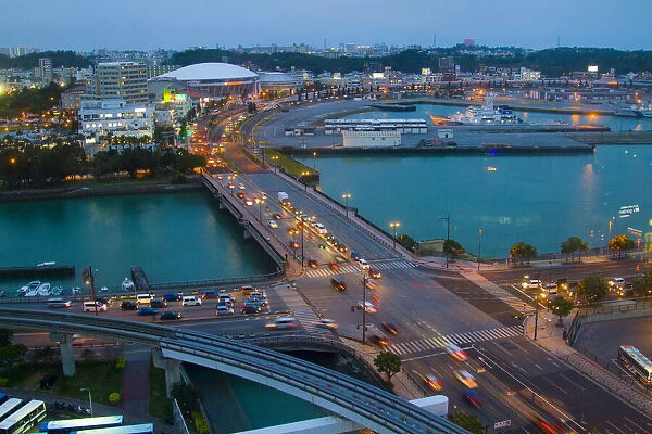Naha, view from Rihga Royan Gran Okinawa hotel, Okinawa, Japan