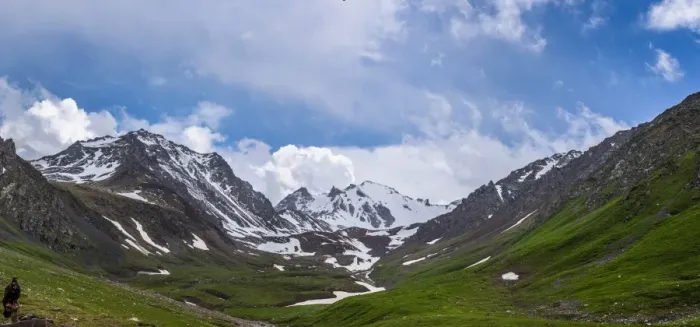 Framed Print : Nalati Grassland and Glacier, Xinjiang, China Framed Print : Nalati Grassland and Glacier, Xinjiang, China