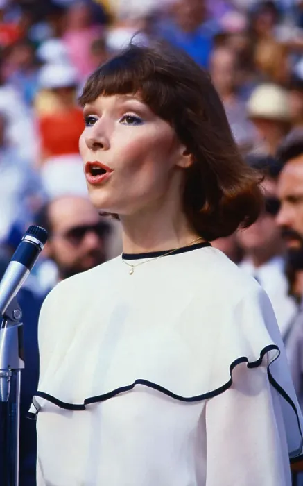 Framed Print : Nancy Ackers Singing National Anthem Framed Print : Nancy Ackers Singing National Anthem