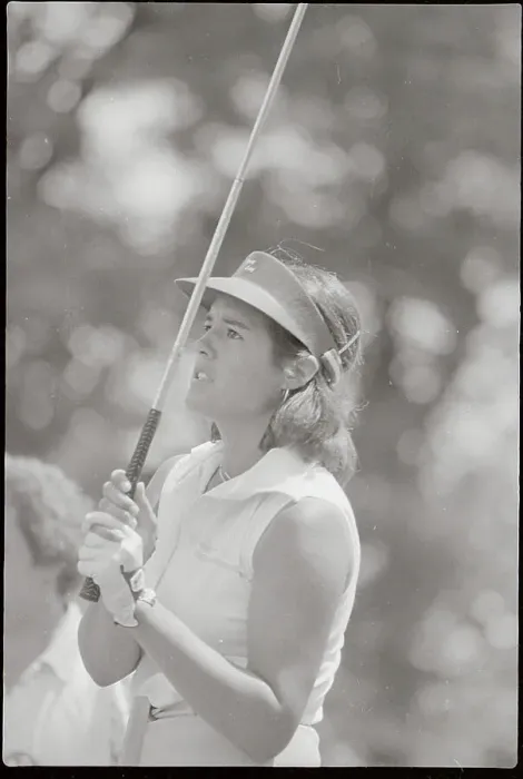 Framed Print : Nancy Lopez Discussing Golf on the Green