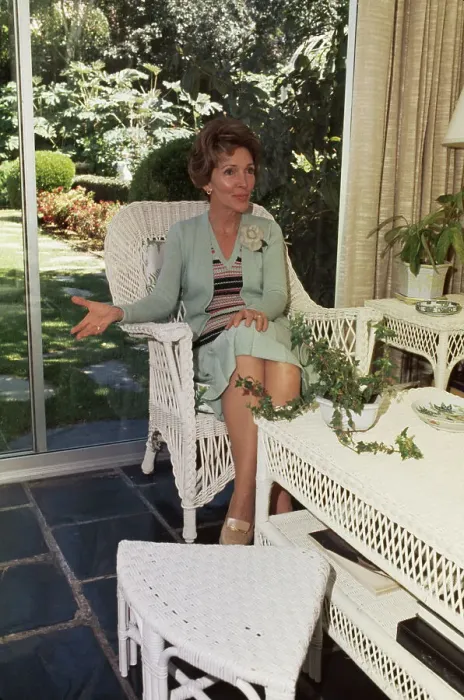 Framed Print : Nancy Reagan At Home Framed Print : Nancy Reagan At Home