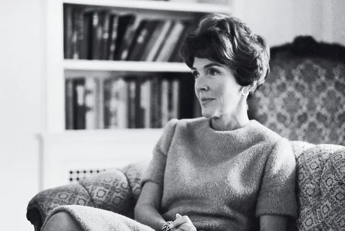 Framed Print : Nancy Reagan Interview Framed Print : Nancy Reagan Interview