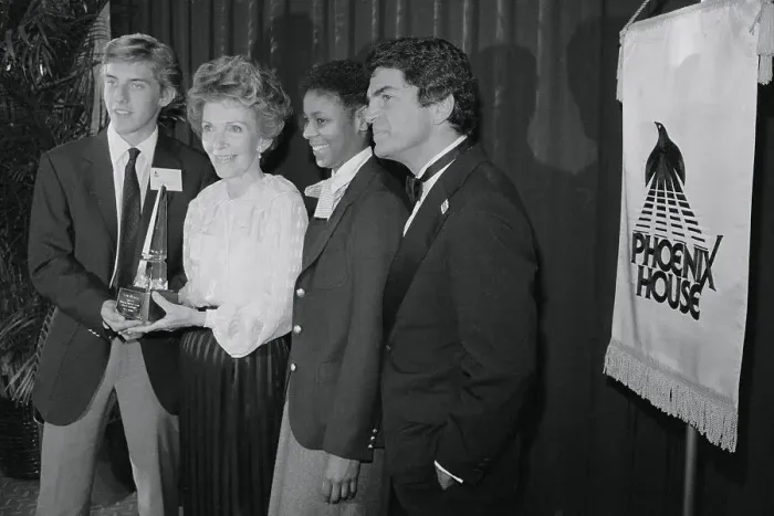 Framed Print : Nancy Reagan Receiving Phoenix House Award Framed Print : Nancy Reagan Receiving Phoenix House Award