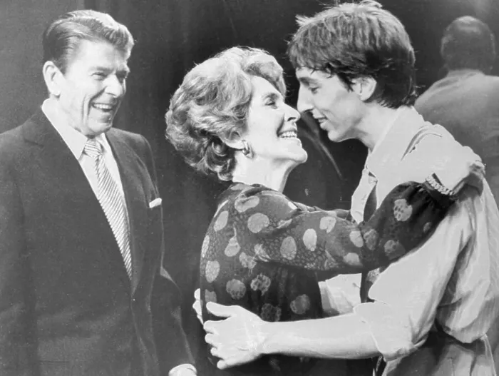 Framed Print : Nancy and Ronald Reagan with Their Son Framed Print : Nancy and Ronald Reagan with Their Son