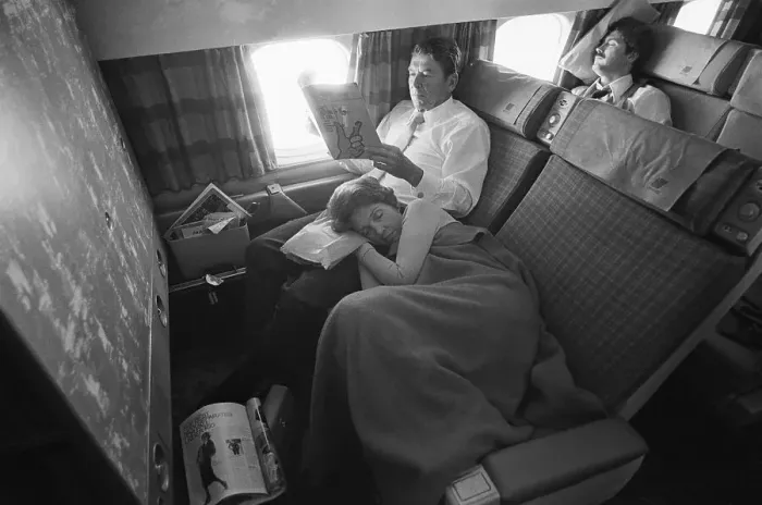 Framed Print : Nancy Sleeps On Ronald Reagan'S Lap Framed Print : Nancy Sleeps On Ronald Reagan'S Lap