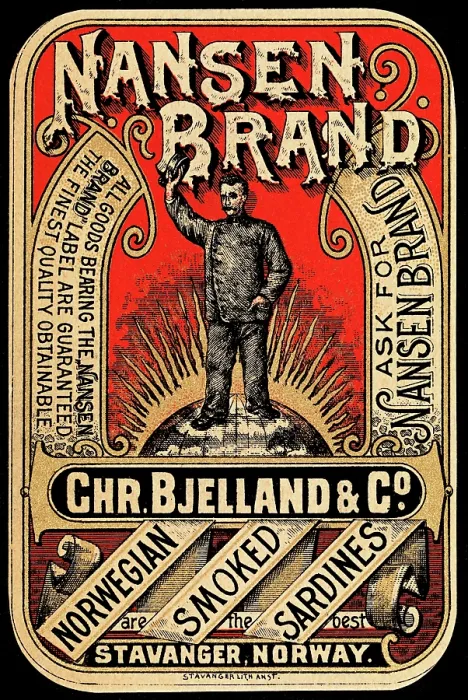 Framed Print : Nansen Brand Norwegian Smoked Sardines Framed Print : Nansen Brand Norwegian Smoked Sardines