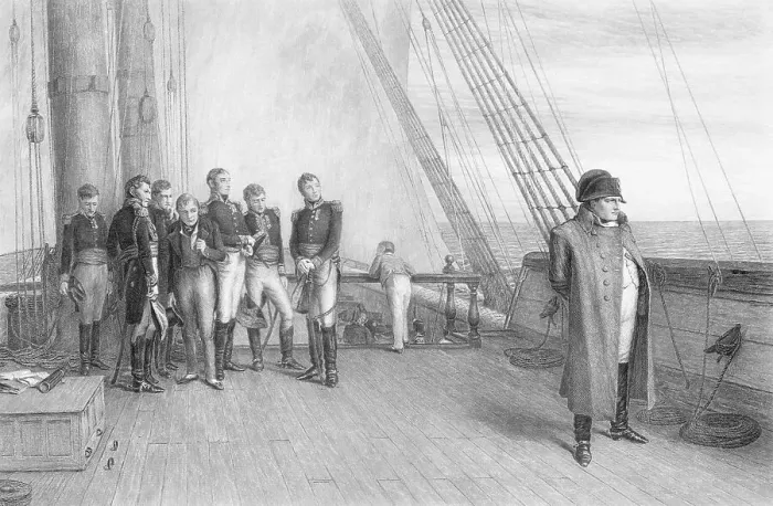 Framed Print : Napoleon on Board the Bellerophon Framed Print : Napoleon on Board the Bellerophon
