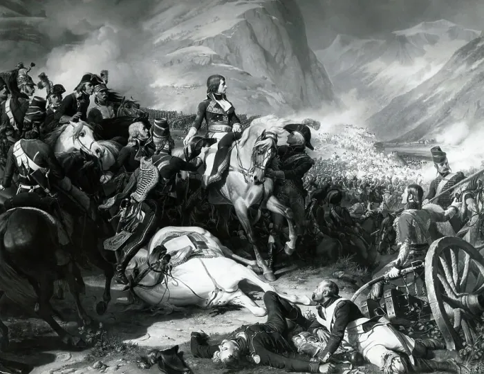 Framed Print : Napoleon Bonaparte Crossing Alps Framed Print : Napoleon Bonaparte Crossing Alps
