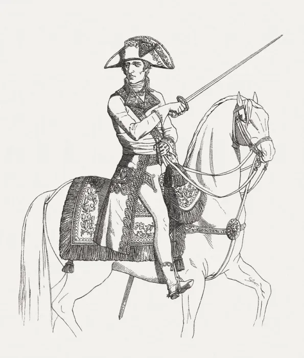 Framed Print : Napoleon Bonaparte as the First Consul, wood engraving, published 1881 Framed Print : Napoleon Bonaparte as the First Consul, wood engraving, published 1881