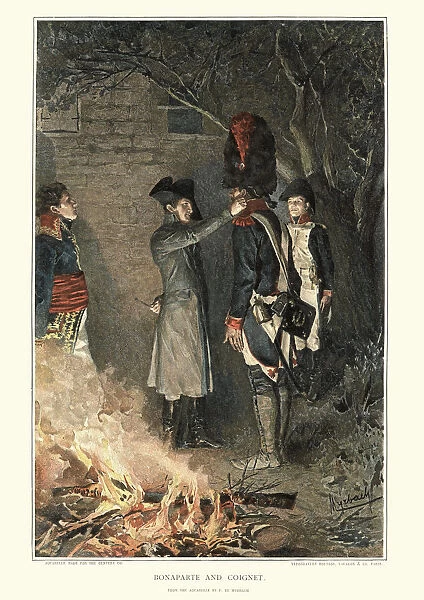 Napoleon Bonaparte and Jean-Roch Coignet, French soldier