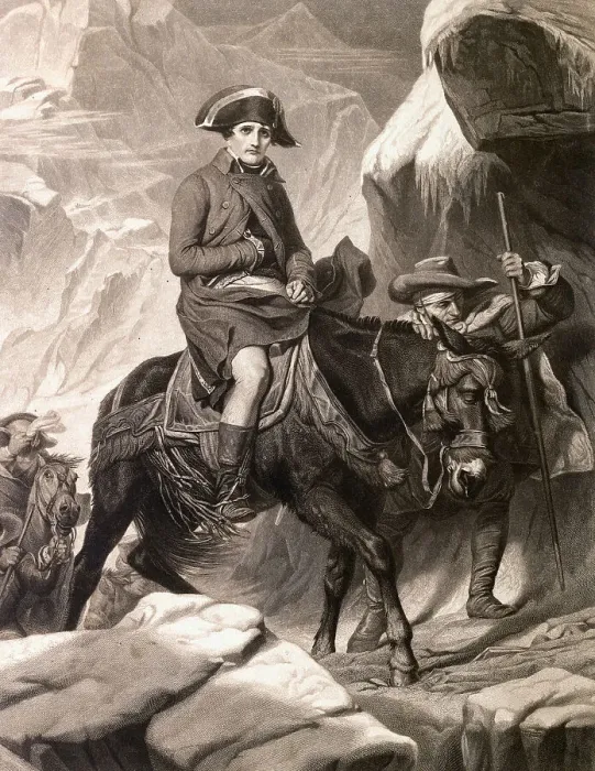 Framed Print : Napoleon Crossing the Alps Framed Print : Napoleon Crossing the Alps