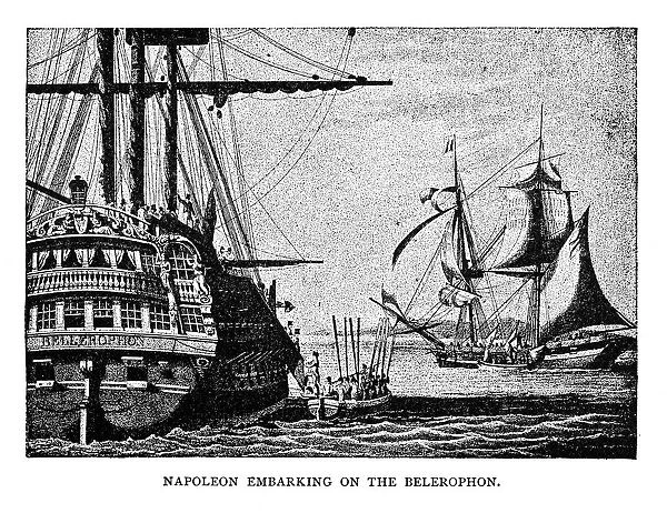 Napoleon embarking on the Belerophon