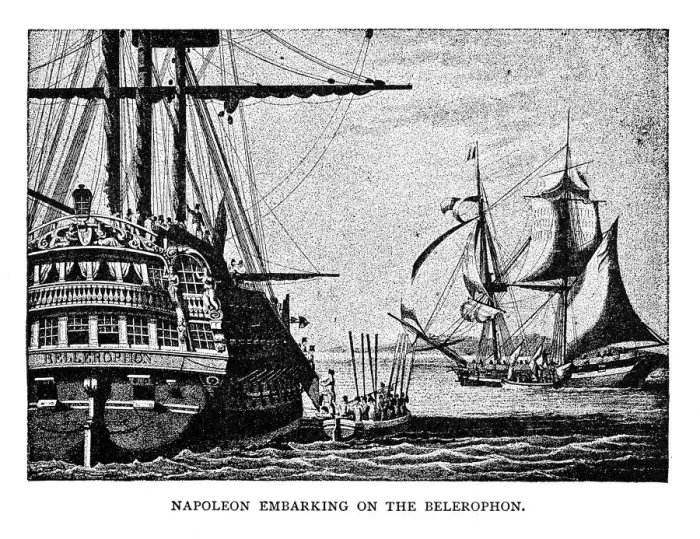 Framed Print : Napoleon embarking on the Belerophon Framed Print : Napoleon embarking on the Belerophon