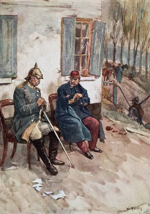 Framed Print : Napoleon III and Bismarck in Conversation Framed Print : Napoleon III and Bismarck in Conversation