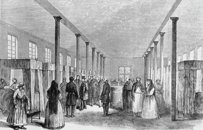 Framed Print : Napoleon III Visiting Hospital Framed Print : Napoleon III Visiting Hospital