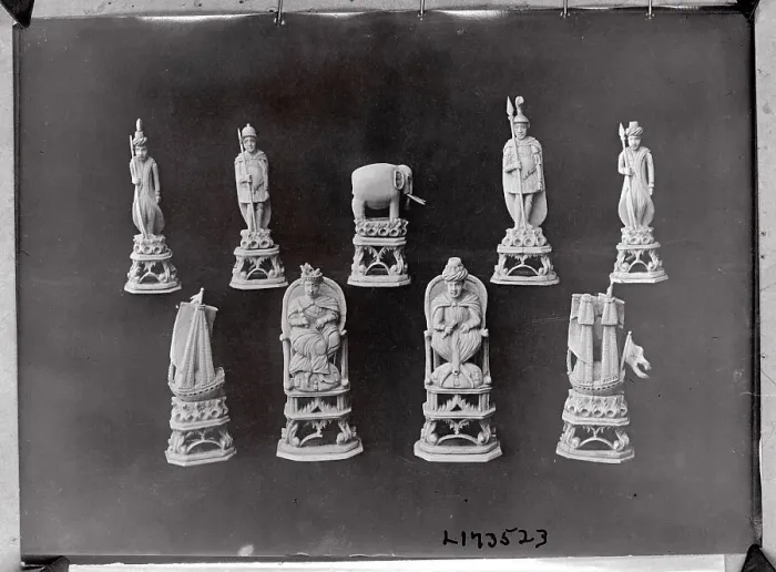 Framed Print : Napoleon's Chess Statuettes