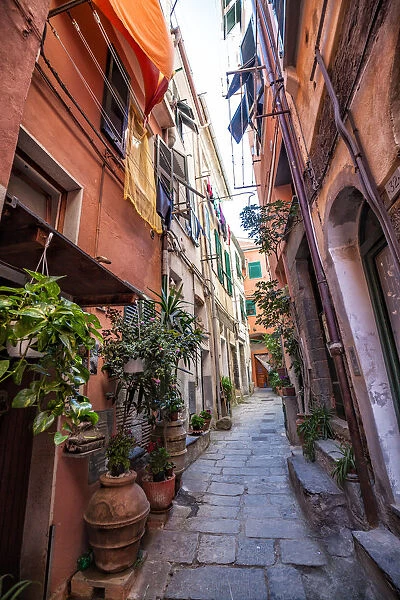 Narrow streets of Vernazza