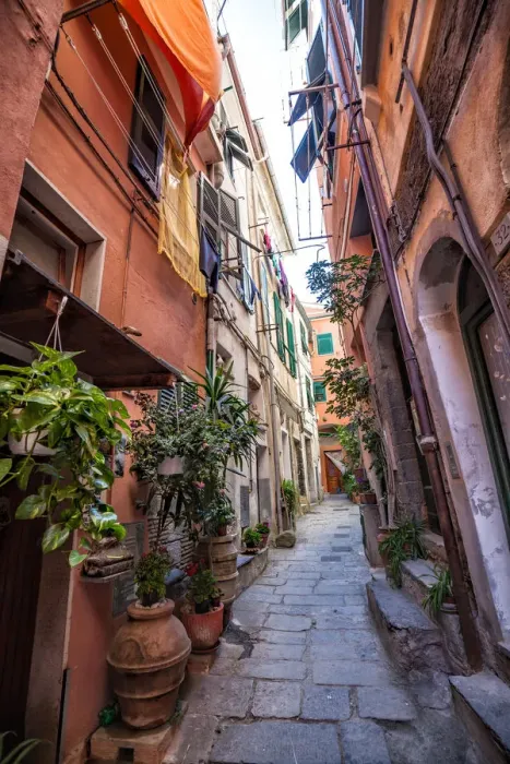 Framed Print : Narrow streets of Vernazza Framed Print : Narrow streets of Vernazza