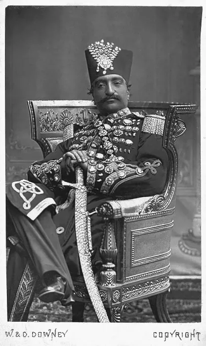Framed Print : Naser Od-Din / Iranian Shah Seated / Throne Framed Print : Naser Od-Din / Iranian Shah Seated / Throne