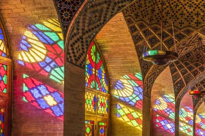 Framed Print : Nasir Al-Mulk Mosque, Shiraz, Iran
